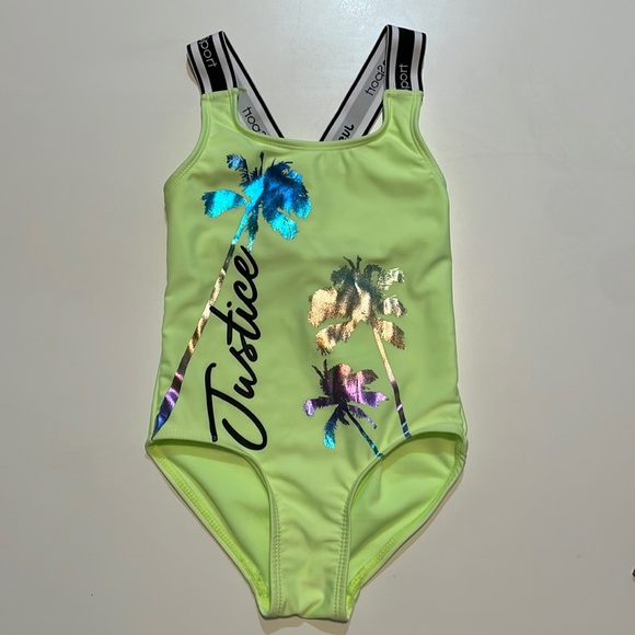 Justice Swim Justice Toddle Girl One Piece Swimwear Xs 56 Like New